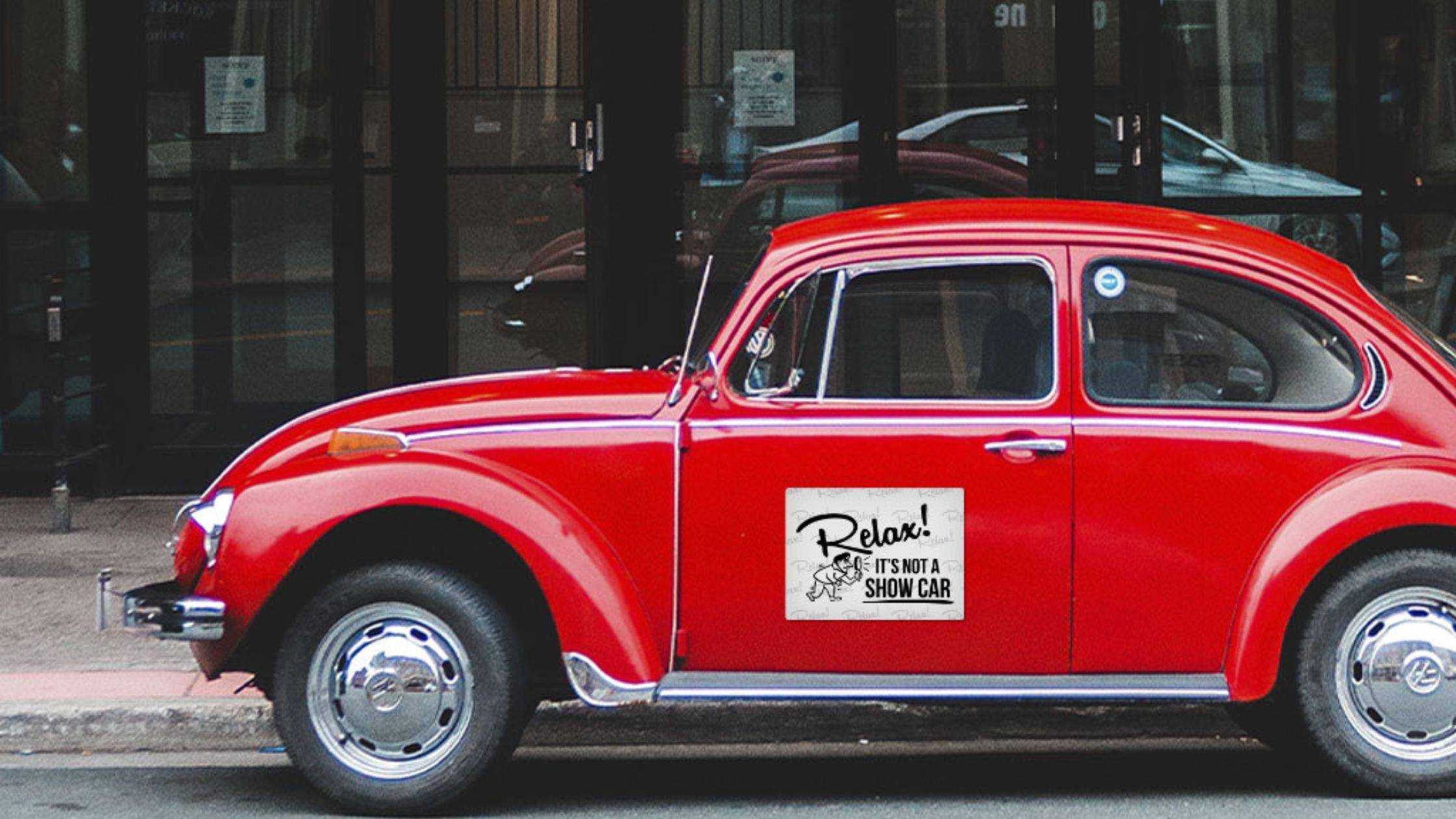 Relax It’s Not a Show Car Sticker: Embracing Imperfection with Style