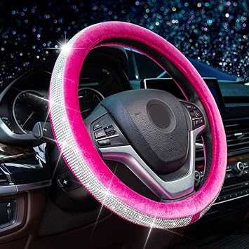 Alusbell Crystal Diamond Steering Wheel Cover