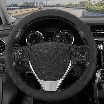 BDK Genuine Leather Steering Wheel Cover