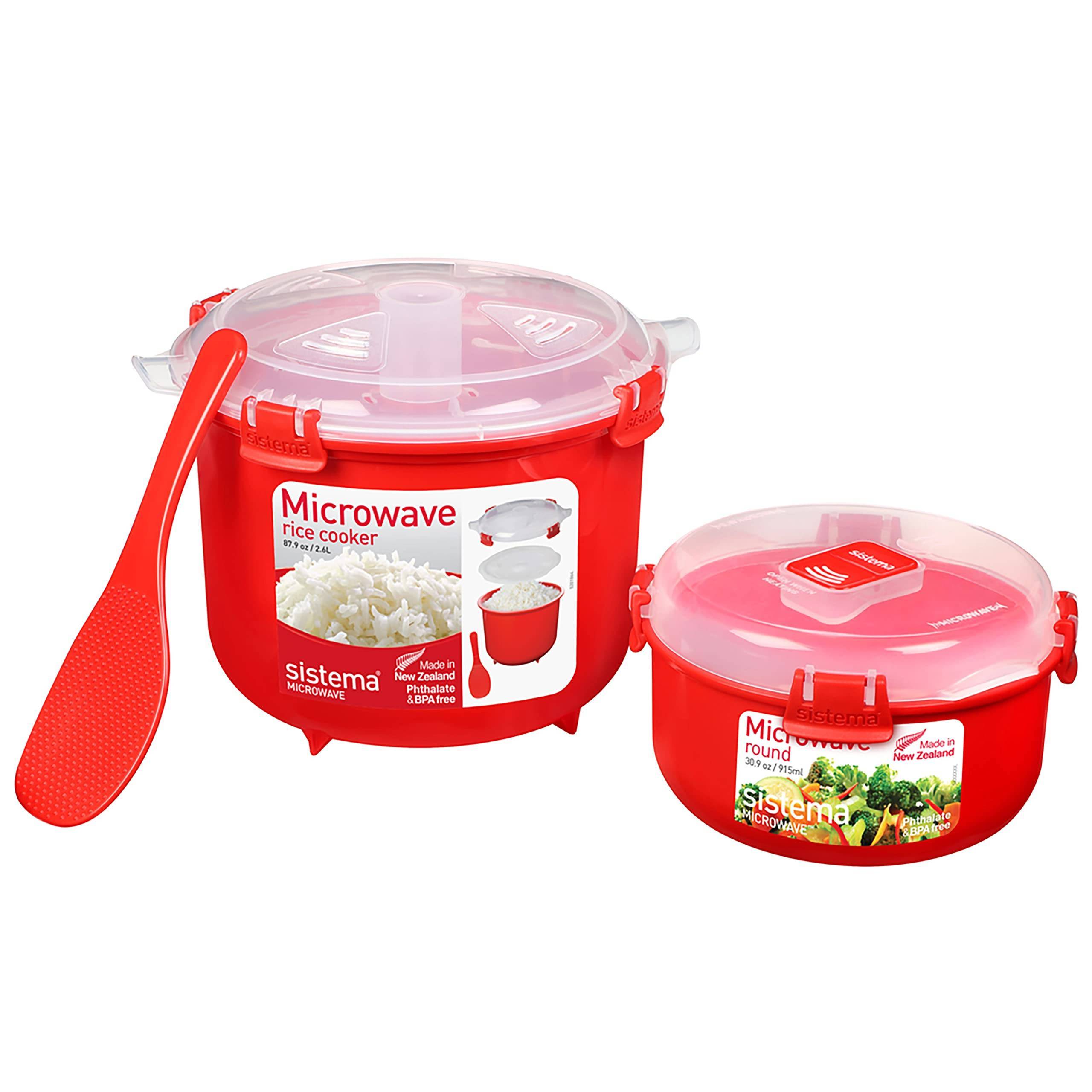 Sistema Microwave Rice Cooker and Steamer Bowl