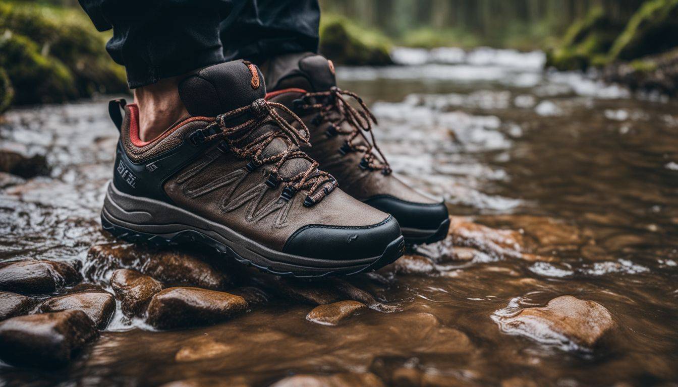A hiking trail with Vessi Waterproof Shoes in a natural setting.